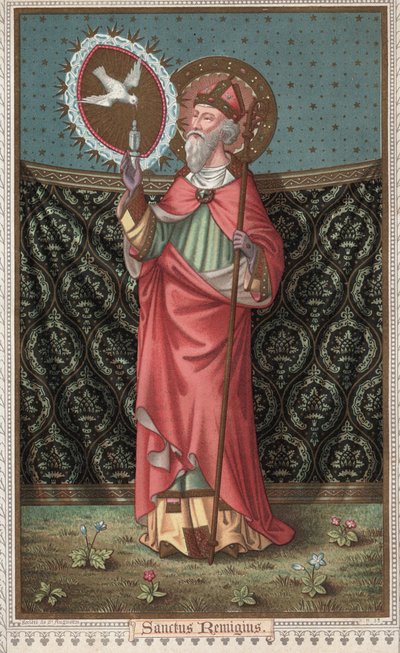 Portret św. Chromolitografia z końca XIX wieku. autorstwa Unknown artist