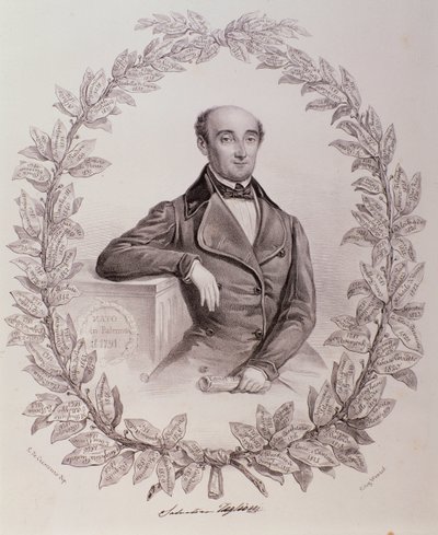 Portret Salvatore Taglioniego (rycina autorstwa Unknown artist