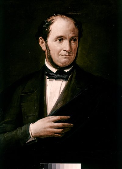 Portret Saverio Mercadante (olej na płótnie) autorstwa Unknown Artist