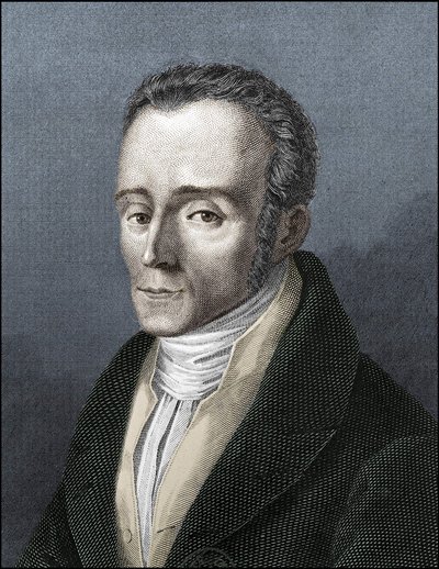 Portret Silvio Pellico, włoskiego pisarza (1789-1854) autorstwa Unknown artist