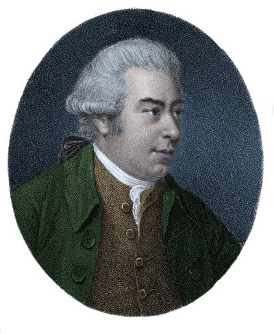 Portret Sir Josepha Banksa (1743-1820), angielskiego odkrywcy i przyrodnika. Grawerowanie barwne z XIX wieku. autorstwa Unknown artist