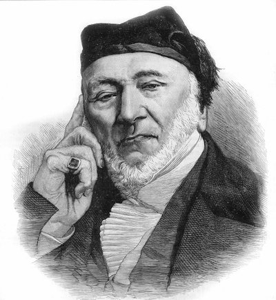 Portret Sir Moses Montefiore (1784-1885) Angielski bankier i filantrop, pochodzenia włoskiego. grawerunek z 1885 roku. autorstwa Unknown artist
