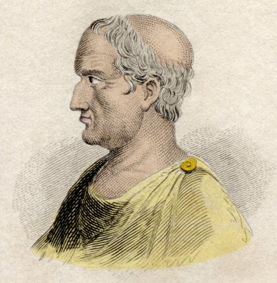 Portret Solona, prawodawcy i poety Ateńczyków (ok. 640-ok. 588 pne)”. Rycina XIX wieku. autorstwa Unknown artist