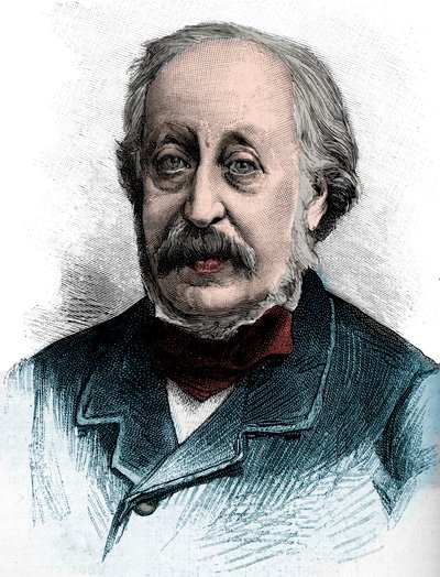 Portret Stephena Hellera (1813-1888) węgierskiego pianisty, pedagoga i kompozytora - Grawerowanie 1888 autorstwa Unknown artist
