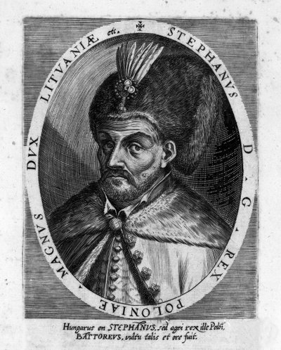 Portret Stefana I Batorego (1533-1586), księcia Siedmiogrodu i króla Polski. autorstwa Unknown artist
