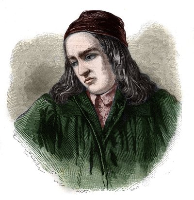 Portret Teodoryka (Teodora Teodoryka) autorstwa Niema (lub Nieheima) (1345-1418) niemieckiego historyka. autorstwa Unknown artist