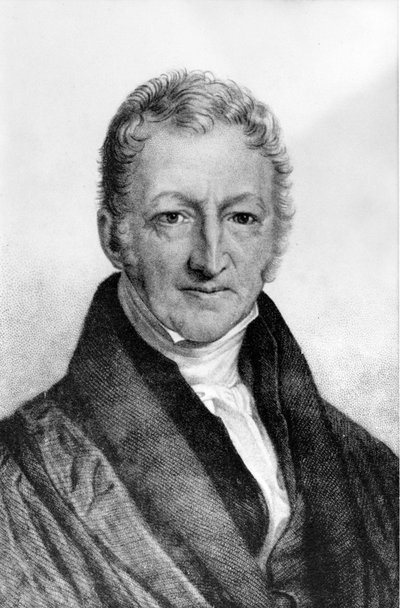 Portret Thomasa Roberta Malthusa (1766 - 1834), brytyjskiego ekonomisty. autorstwa Unknown artist