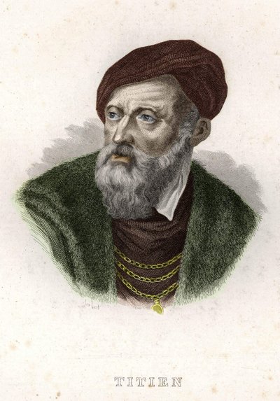 Portret Tiziano Vecellio (Tycjana) (1490 - 1576) autorstwa Unknown artist