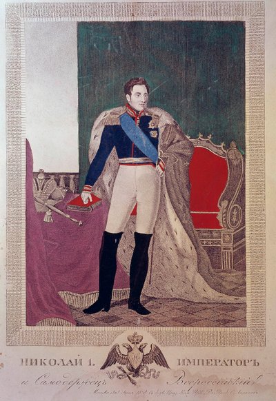 Portret cara Mikołaja I autorstwa Unknown artist