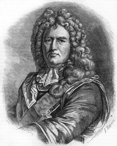Portret Vaubana (1633-1707). (Sébastien Le Prestre de Vauban) Marszałek Francji i inżynier wojskowy autorstwa Unknown artist