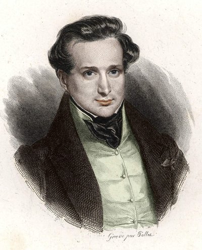 Portret Victora Hugo, młody mężczyzna autorstwa Unknown artist