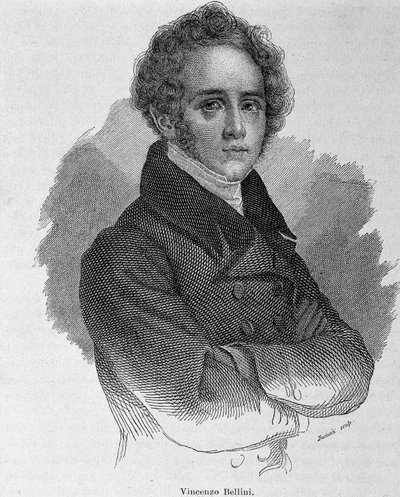 Portret Vincenzo Belliniego (1801 - 1835), włoskiego kompozytora. autorstwa Unknown artist