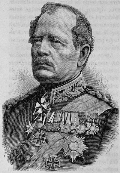Portret Werdera. Grawerowanie z XIX wieku. autorstwa Unknown artist