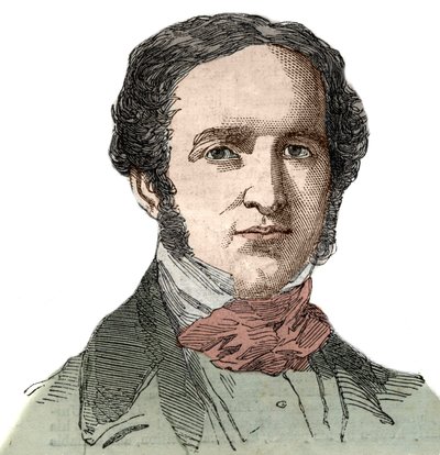 Portret Williama Hicklinga Prescotta (1796-1859), amerykańskiego historyka. autorstwa Unknown artist