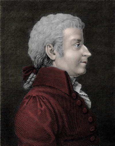 Portret Wolfganga Amadeusza Mozarta młodego (1756 - 1791) kompozytora. autorstwa Unknown artist