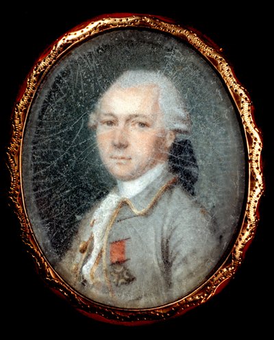 Portret kawalera Orderu Ducha Świętego Miniatura obrazu z XVII wieku. Paryż, Muzeum Legii Honorowej autorstwa Unknown artist