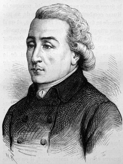 Portret opata Pradt (1759 - 1837). Rycina z końca XIX wieku w „Histoire de France” H. Martina. autorstwa Unknown artist