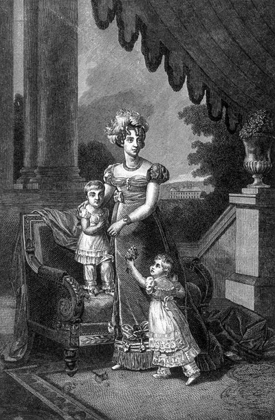 Portret księżnej Berry i jej dzieci (księcia Bordeaux i Mademoiselle d