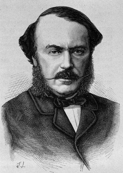 Portret księcia Persigny (1808 - 1872). Rycina z końca XIX wieku w „Histoire de France” H. Martina. autorstwa Unknown artist