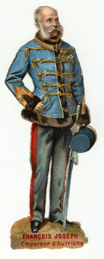Portret cesarza Austrii Franciszka Józefa I (1830-1916) Chromolitografia koniec XIX wieku. Prywatna kolekcja autorstwa Unknown artist
