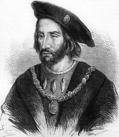 Portret francuskiego admirała Bonniveta i wodza armii Francois 1. autorstwa Unknown artist