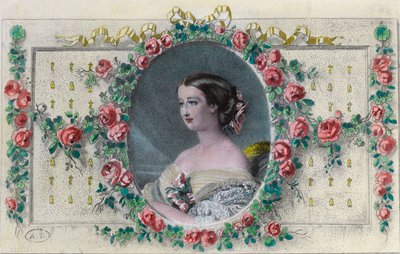 Portret francuskiego cesarza Eugenie de Montijo (1826 - 1920). Rycina XIX wieku. Prywatna kolekcja. autorstwa Unknown artist