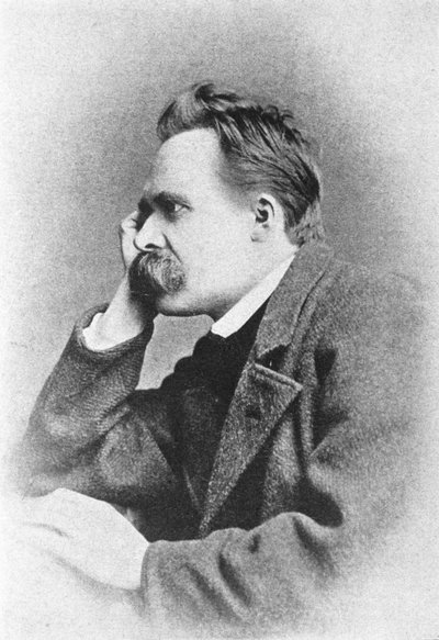 Portret niemieckiego filozofa Friedricha Nietzschego (1844 - 1900). autorstwa Unknown artist