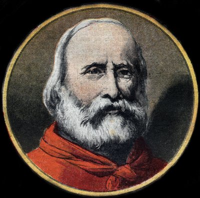 Portret włoskiego wojskowego i polityka Giuseppe Garibaldiego (1807-1882). Prywatna kolekcja. autorstwa Unknown artist