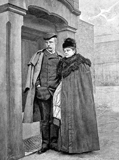 Portret norweskiego odkrywcy Fridtjofa Nansena (1861-1930), naukowca i dyplomaty, z żoną. autorstwa Unknown artist