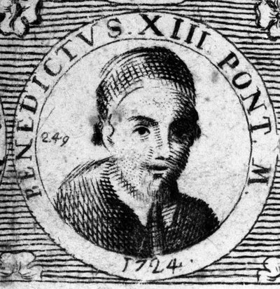 Portret Papieża (1724-1730) Benedykta XIII (1649-1730). autorstwa Unknown artist
