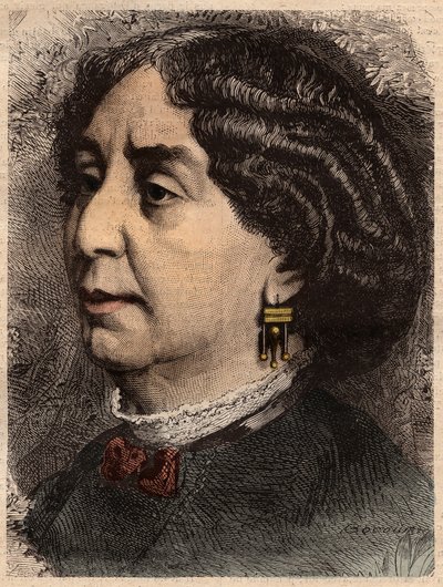 Portret pisarki George Sand (1804-1876) Aurore Dupin, baronowa Dudevant”” autorstwa Unknown artist