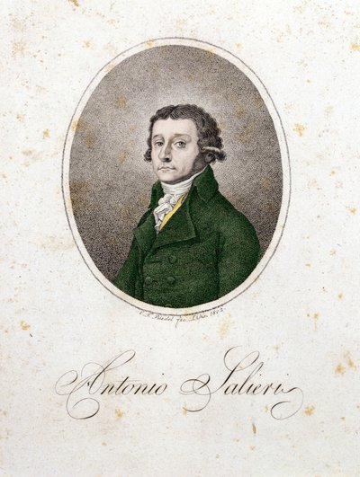 Portret kompozytora Antonio Salieri (1750 - 1825). autorstwa Unknown artist