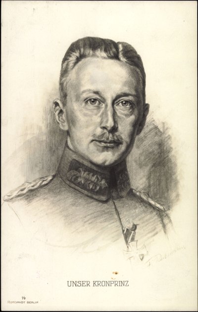 Portret księcia Fryderyka Wilhelma Pruskiego (rysunek) autorstwa Unknown Artist
