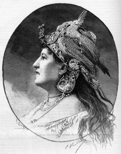 Portret listonoszki Judith Gauthier (1845-1917) z 1888 r. autorstwa Unknown artist