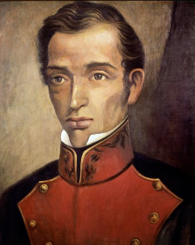 Portret polityka Francisco Garcia Salinas (1786-1841) Anonimowe malowanie - XIX-wieczne miasto Meksyk, Narodowe Muzeum Historyczne, Chateau de Chapultepec autorstwa Unknown artist