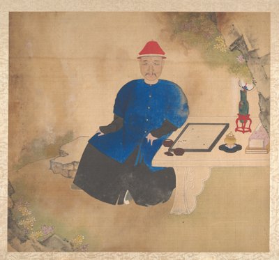 Portrety członków rodziny, połowa XIX wieku (album z dziewiętnastoma liśćmi; tusz i kolor na jedwabiu) autorstwa Unknown Artist