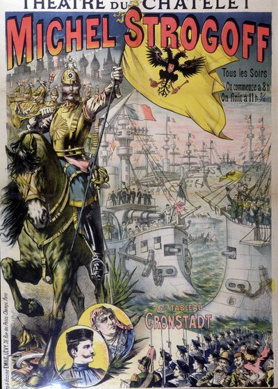 Plakat filmu „Michel Strogoff” w teatrze du Châtelet, b.d. 19. autorstwa Unknown artist