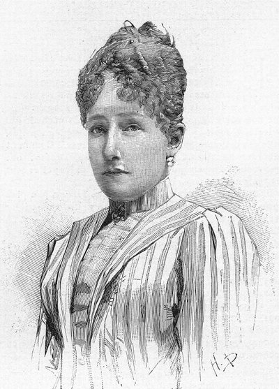 Księżniczka Stephanie z Belgii (1864 - 1945), córka Leopolda II z Belgii, żona Rodolfa Habsburga. autorstwa Unknown artist