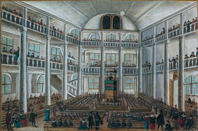 Protestancki kościół Charenton, z Księgi Przyjaciół, Spira autorstwa Unknown artist