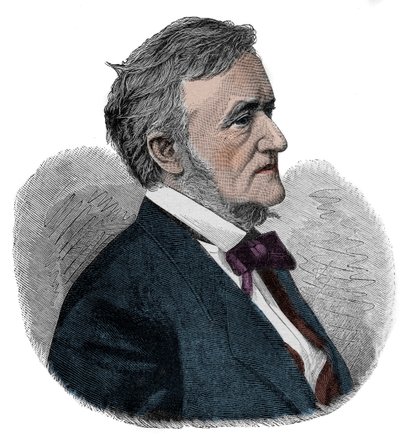 RICHARD WAGNER (1813-1883) Angielski kompozytor - grawer autorstwa Unknown artist