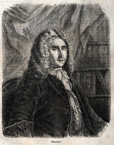 Rene Antoine Ferchault de Réaumur. Francuski fizyk i przyrodnik 1683-1757 autorstwa Unknown artist