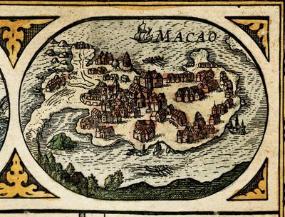 Reprezentacja Makau, fragment w Le Theatre du monde autorstwa Unknown artist