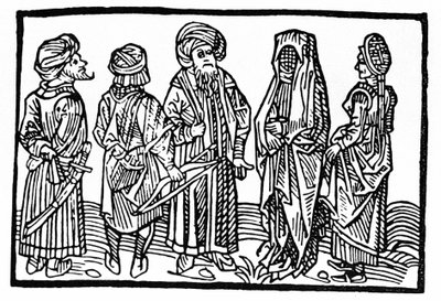 Reprezentacja Saracenów, Ksylografia XV wieku. autorstwa Unknown artist