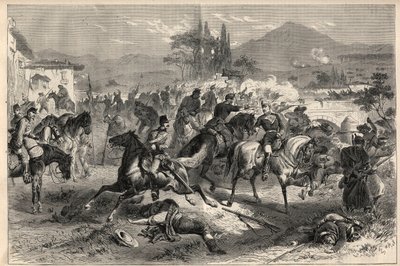 Rewolucja września 1868 w Hiszpanii (Gloriosa): Bitwa pod Alcolea koło Kordoby (Cordoba) (20 września) autorstwa Unknown artist