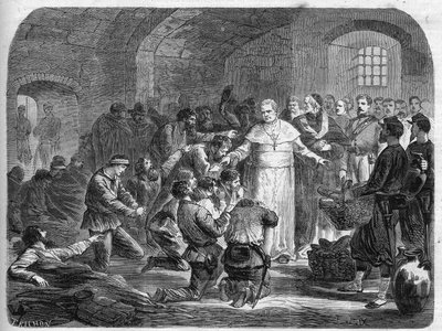 Risorgimento: Papież Pius IX (Giovanni Maria Mastai Ferretti został Piusem IX lub Pio IX autorstwa Unknown artist