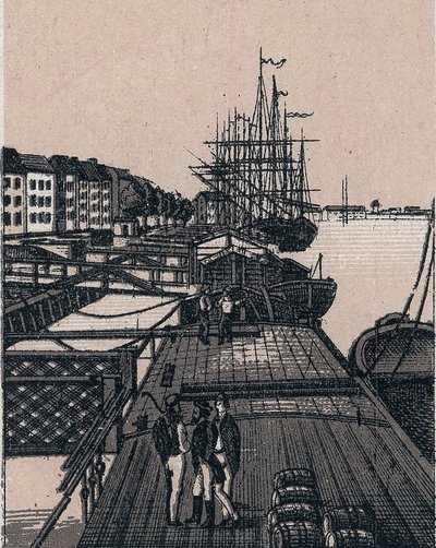Rotterdam, Holandia: widok na port Bollwerk. w „” Świat ilustruje 168 odsłon”” Niedatowany (koniec XIX wieku) autorstwa Unknown artist