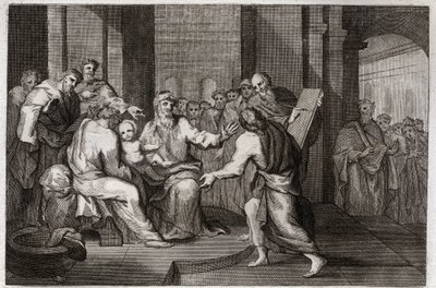 Biblia Royaumont, Nowy Testament: Obrzezanie Jezusa Chrystusa. Ilustracja z 1811 roku. autorstwa Unknown artist