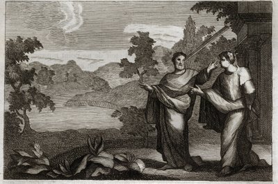 Biblia Royaumont, Nowy Testament: Nie osądzaj innych. Kiedy masz belkę w oku, nie zawracaj sobie głowy wyciąganiem słomy z oka brata (przypowieść o słomie i belce). Ilustracja z 1811 roku. autorstwa Unknown artist