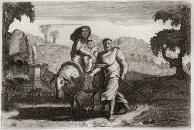 Biblia Royaumonta, Nowy Testament: Ucieczka do Egiptu. autorstwa Unknown artist