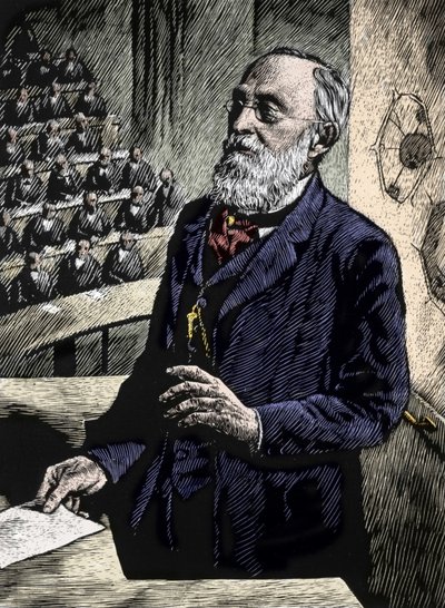 Rudolf Virchow (Virchow) (1821-1902), niemiecki lekarz i polityk. autorstwa Unknown artist